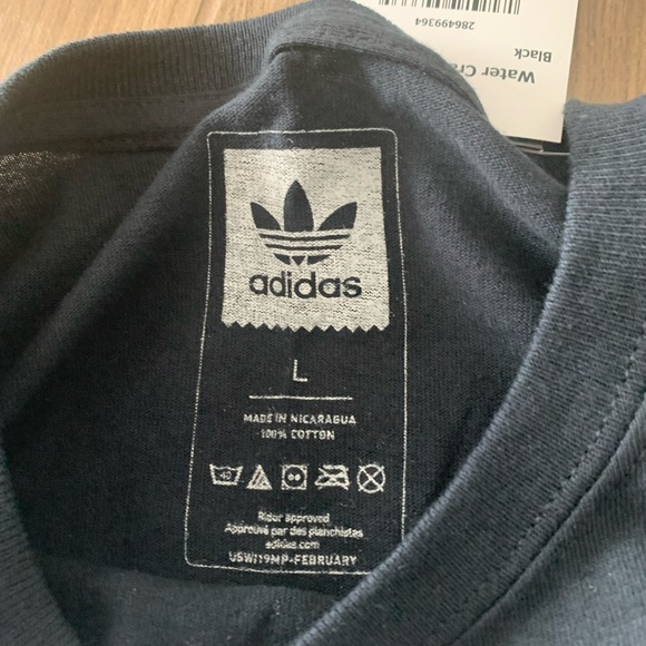 Youth Adidas trefoil logo/crane bird tee shirt sz Large. - Picture 5 of 7